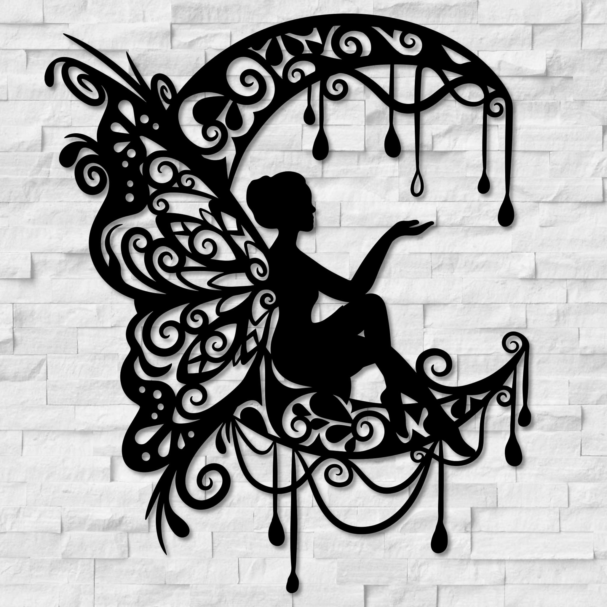 Moon and Fairy Wall Art