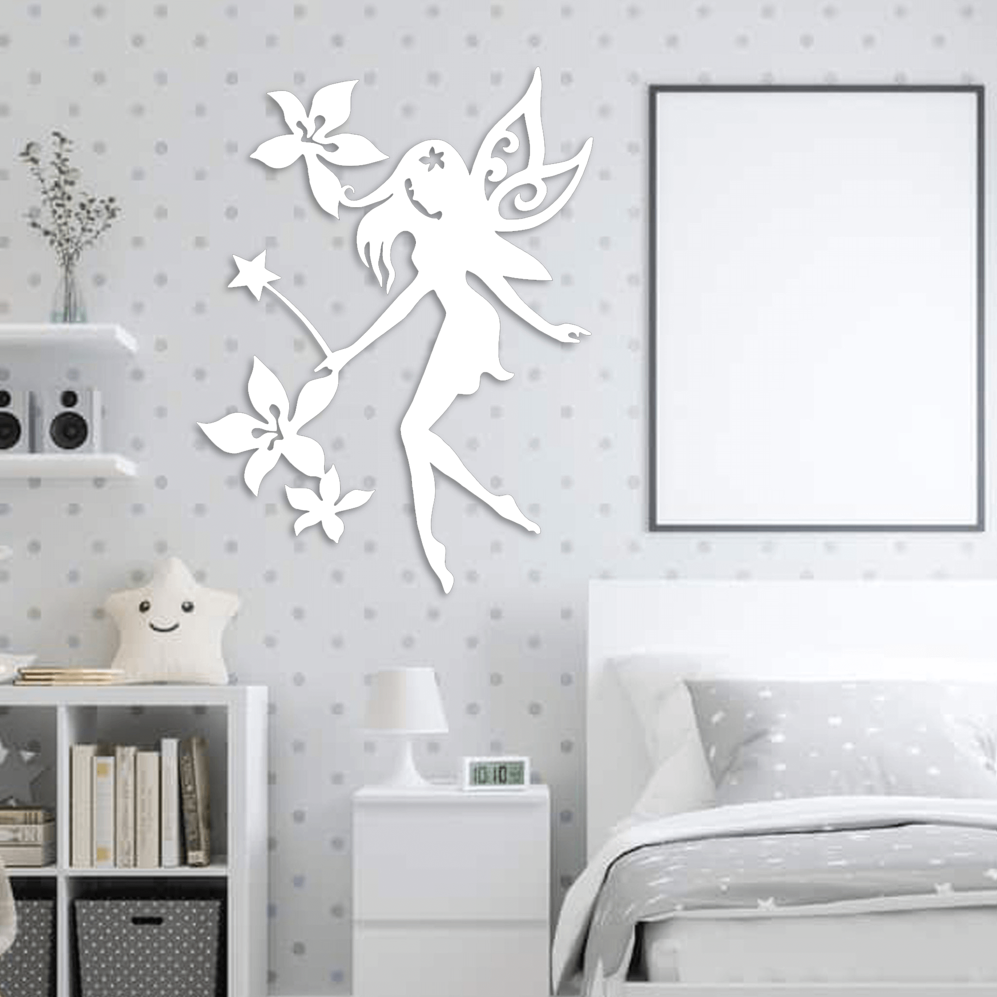 Fairy and Flowers Wall Art