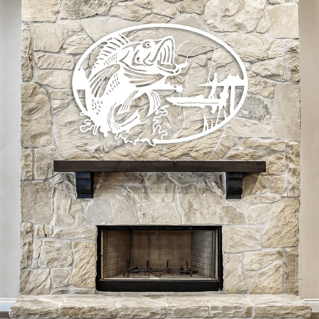 Metal Fishing Wall Art