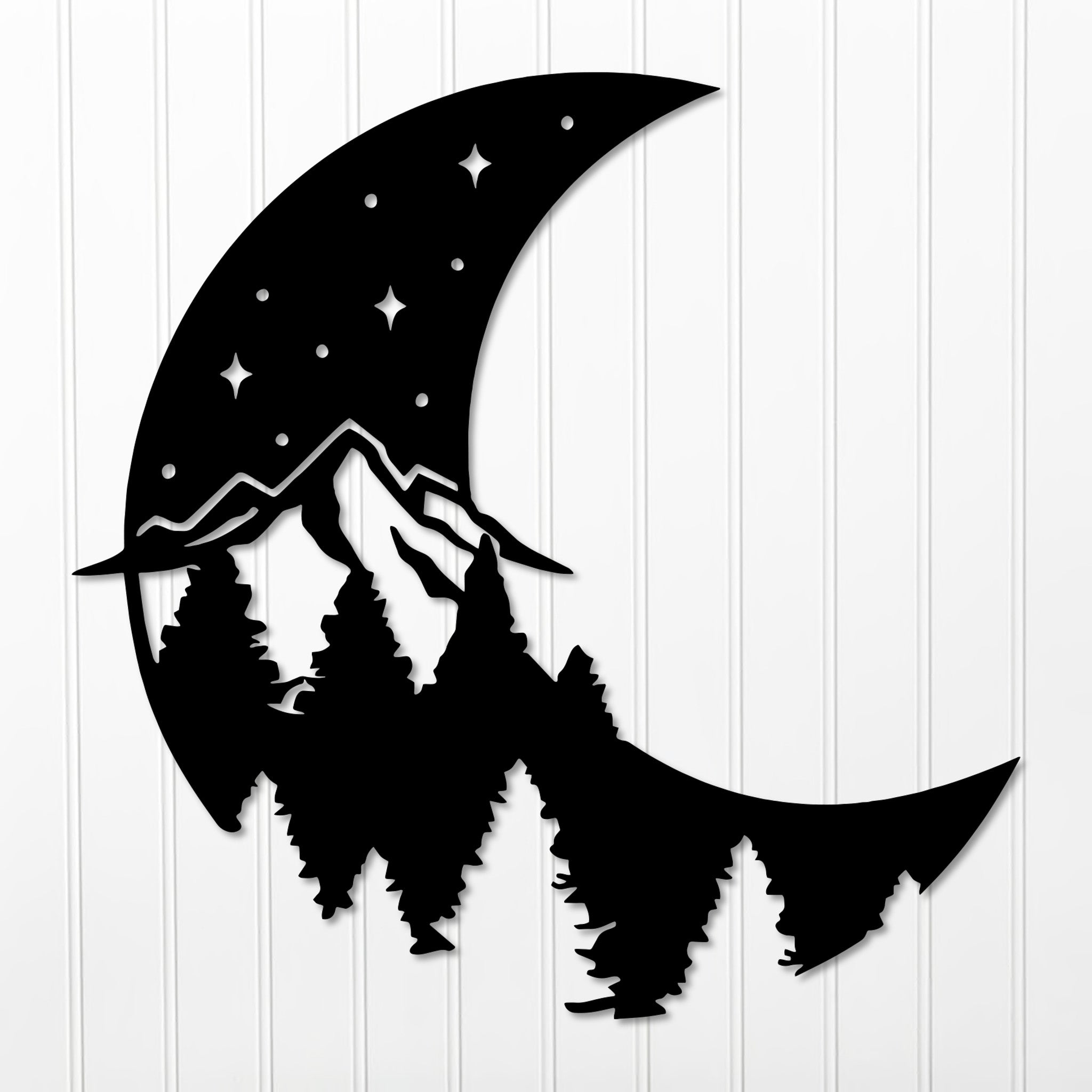 Moon Nightscape Metal Wall Art
