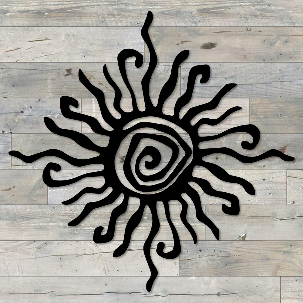 Wacky Abstract Sun Metal Wall Art