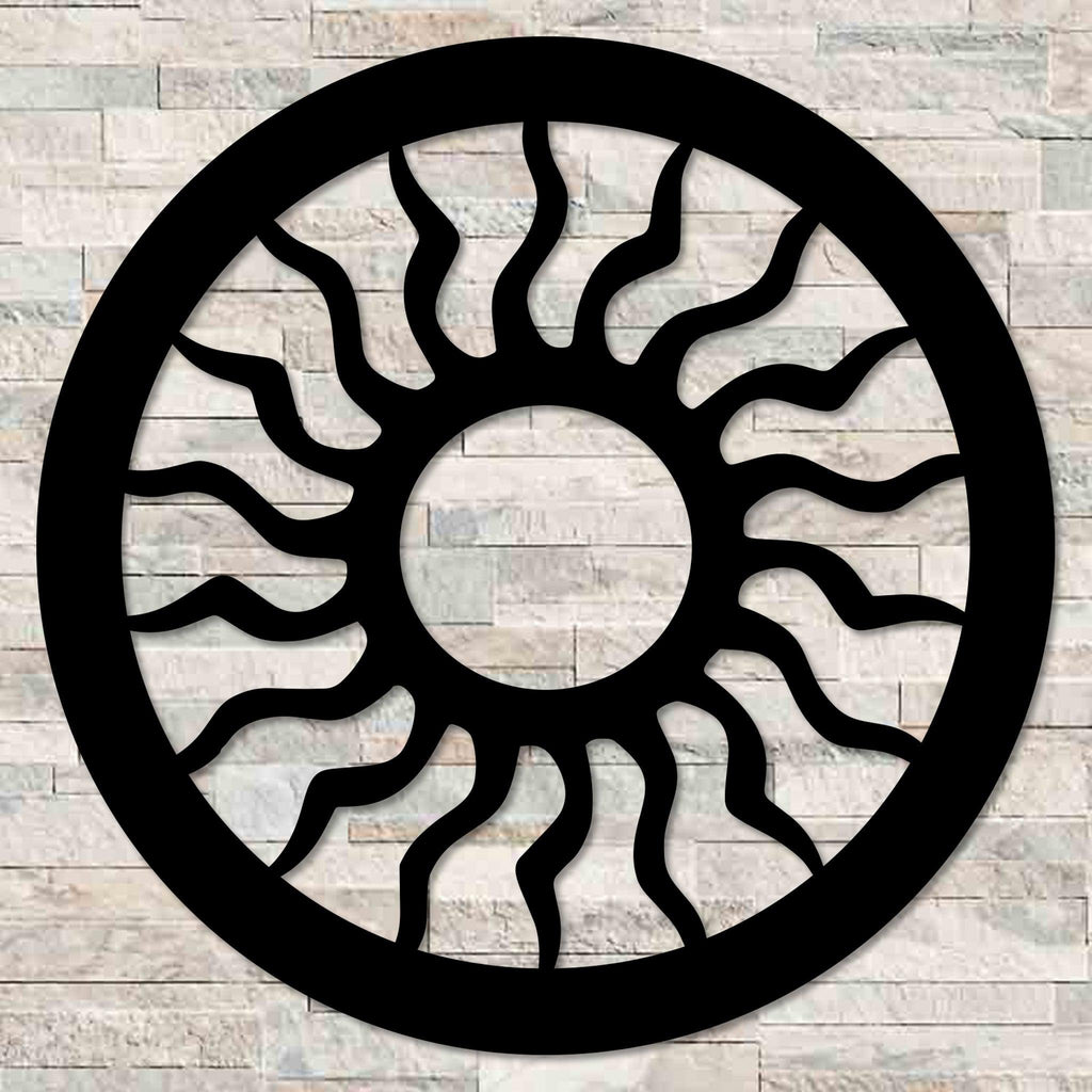 Sun Circle Metal Wall Art