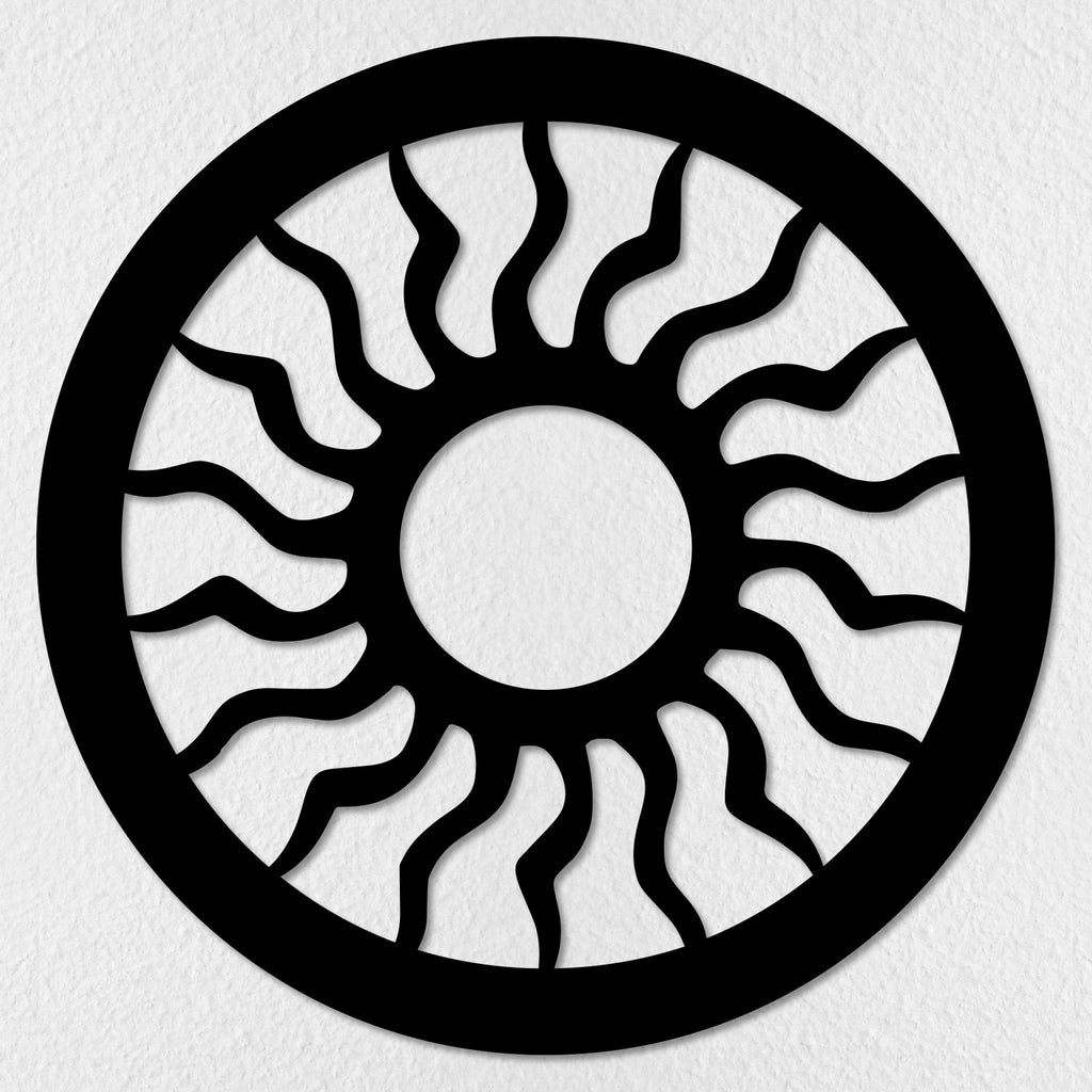 Sun Circle Metal Wall Art