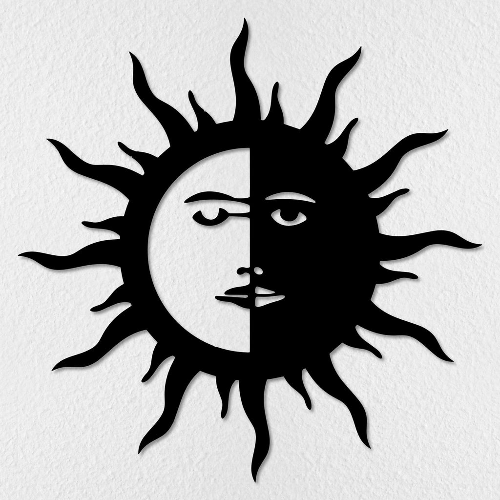 Half Face Sun Wall Art