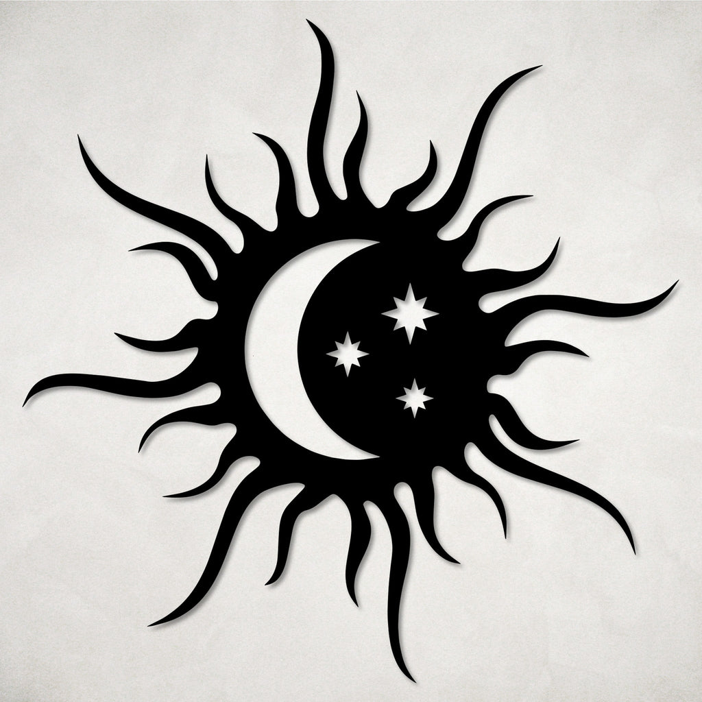 Sun & Moon Metal Wall Art