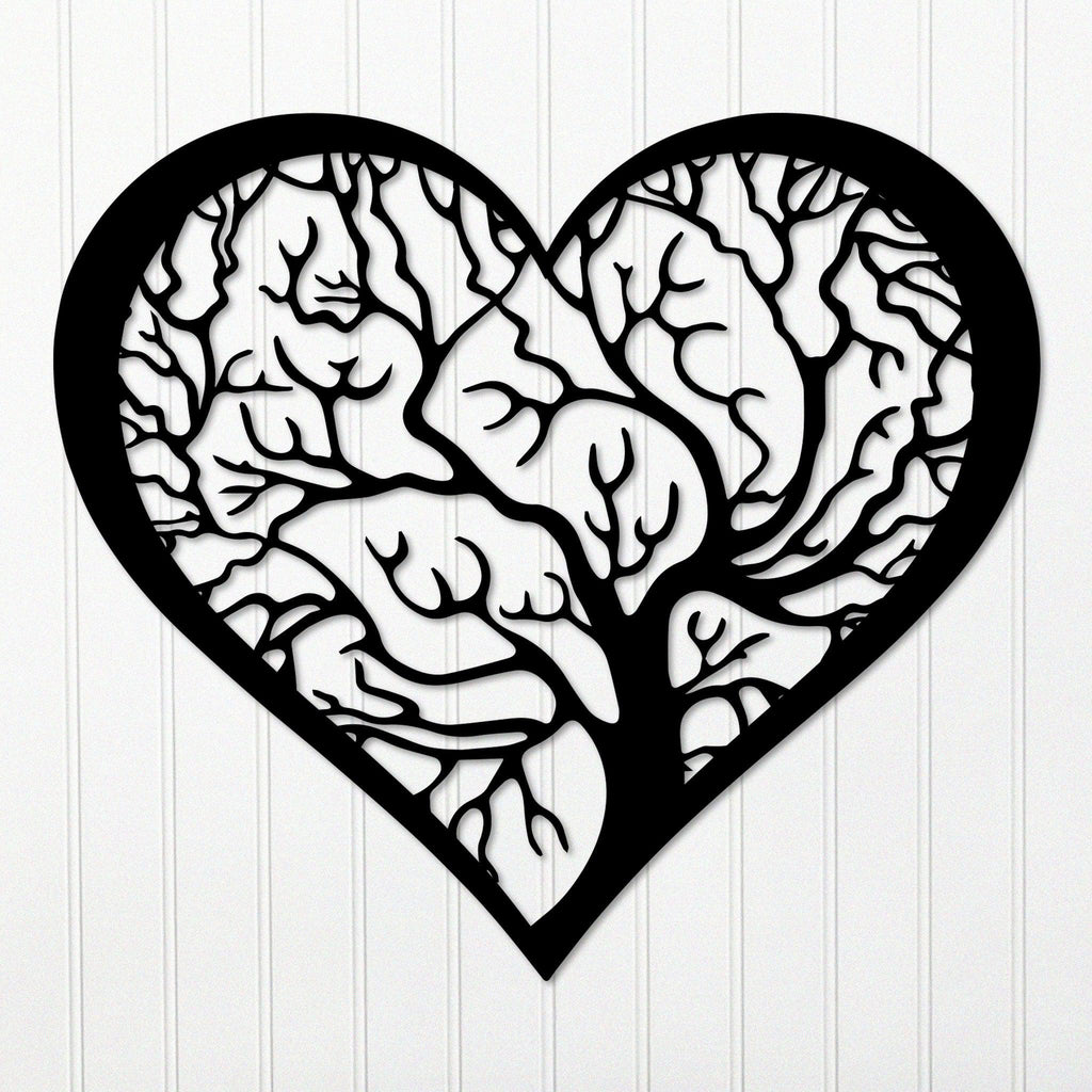 Tree Heart Metal Wall Decor 2